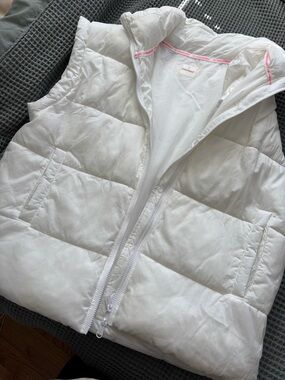 Free People White Bubble Quilted Puffer Vest